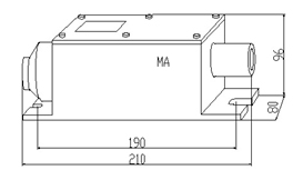 KBJ—220 型隔爆欠速開關(guān)安裝示意圖